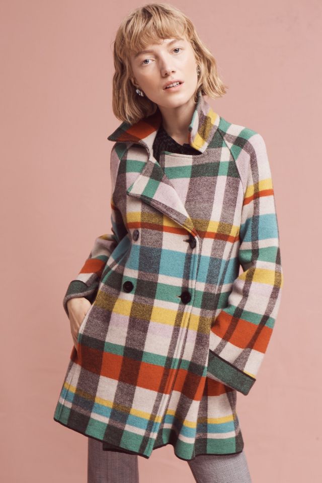 Tartan Wool Coat