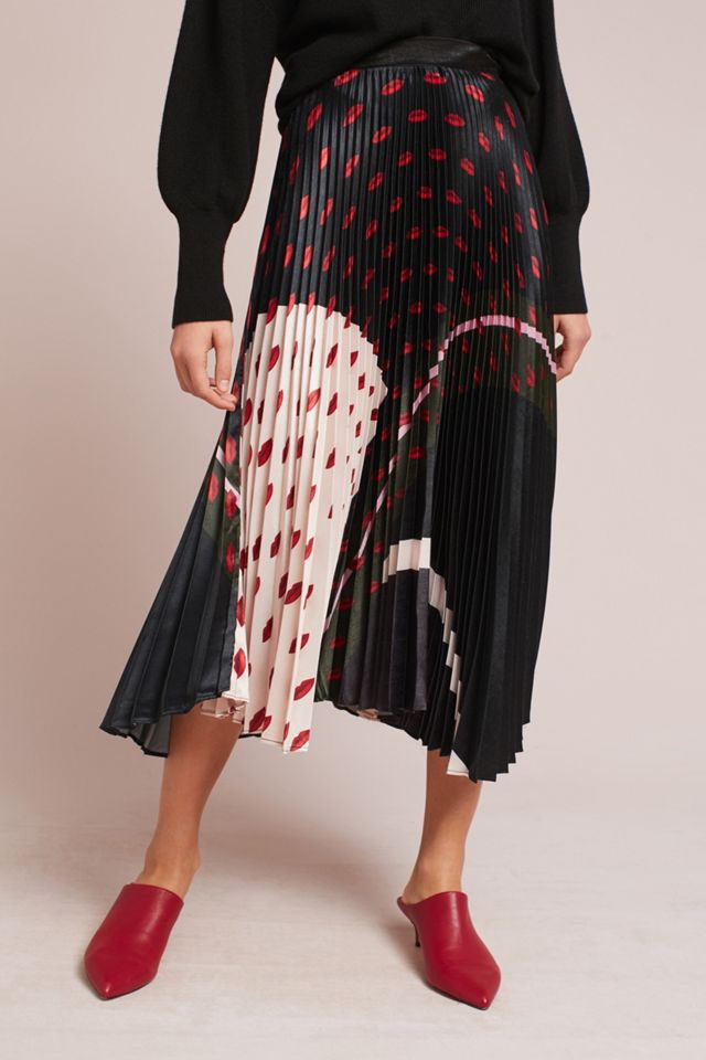 Pleated & Printed Skirt #1