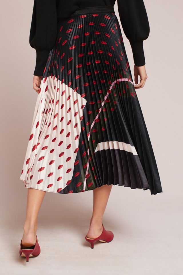 Pleated & Printed Skirt #3