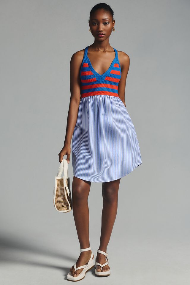 KULE The Esmee Knit Bodice Mini Dress #3