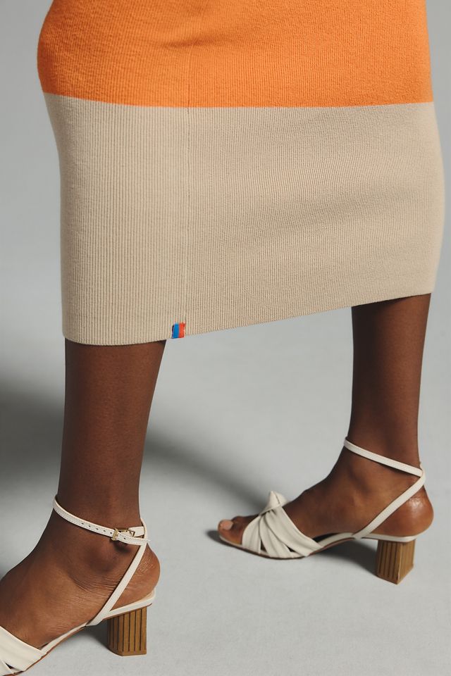 KULE The Celeste Colorblock Knit Skirt | Anthropologie