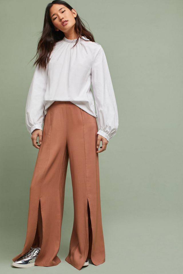 Mock Neck Poplin Blouse #2