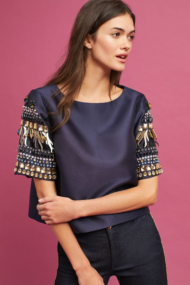 Minuit Embellished Top #2
