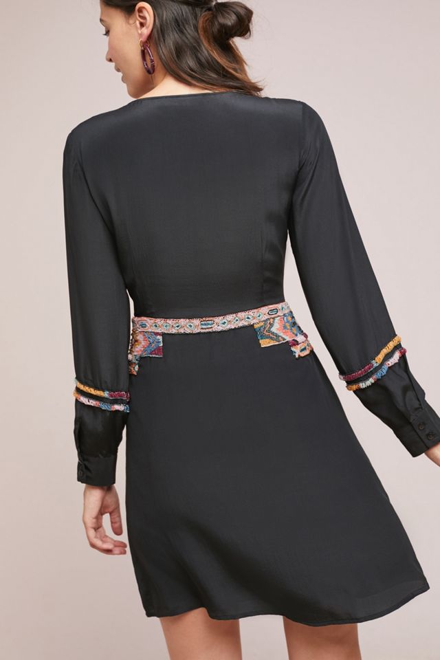 Beaded Silk Mini Dress #1