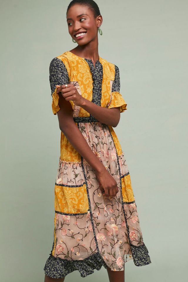 Anthropologie 2024 patchwork dress