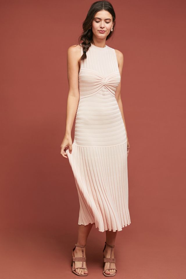 strapless open back dress COURTSIDE OR SEASIDE CROCHET JERSEY DRESS – AKIRA main image 0