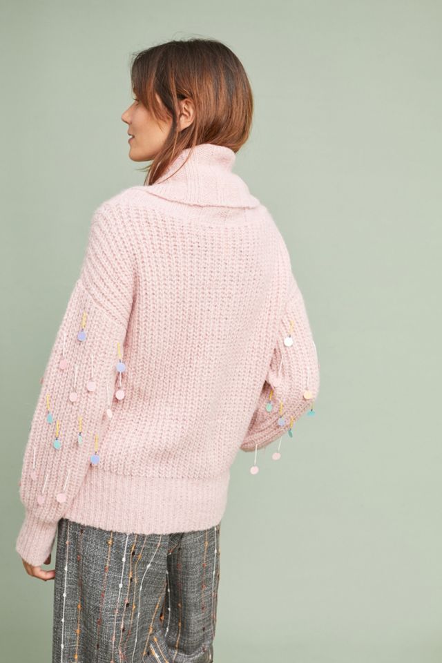 Sequin Turtleneck Sweater #2