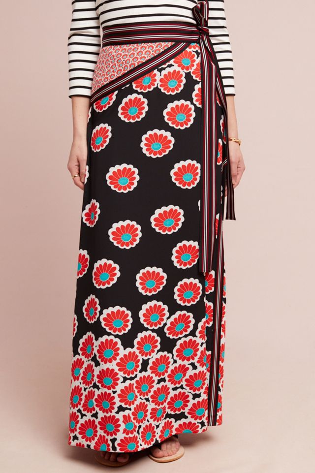 Diane von Furstenberg Taylor Maxi Wrap Skirt #3