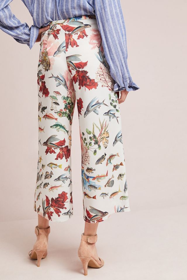 PatBO Cropped Fish Pants #1