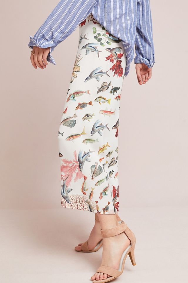 PatBO Cropped Fish Pants #3
