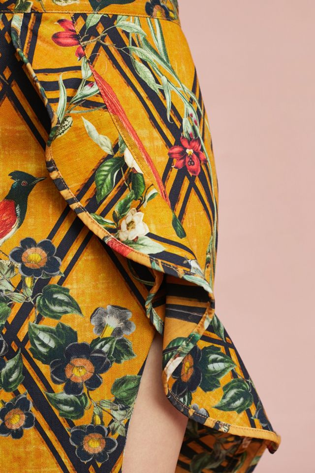 PatBO Sunflower Ruffled Skirt #2