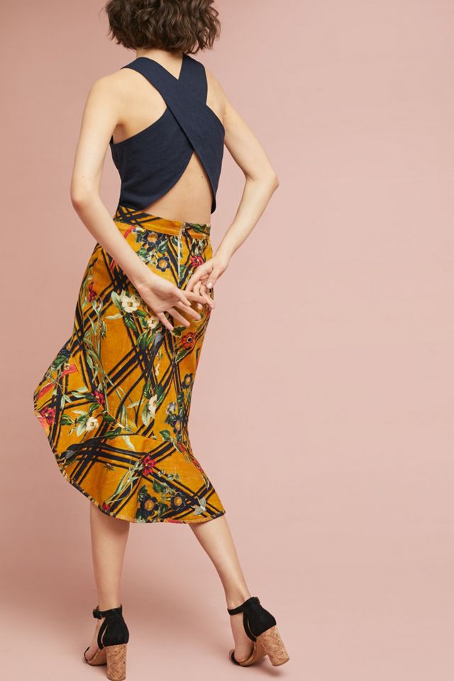 PatBO Sunflower Ruffled Skirt #3