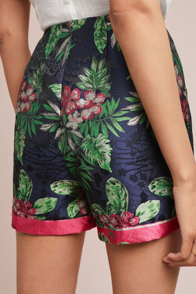 PatBO Jacquard High-Waisted Shorts #1