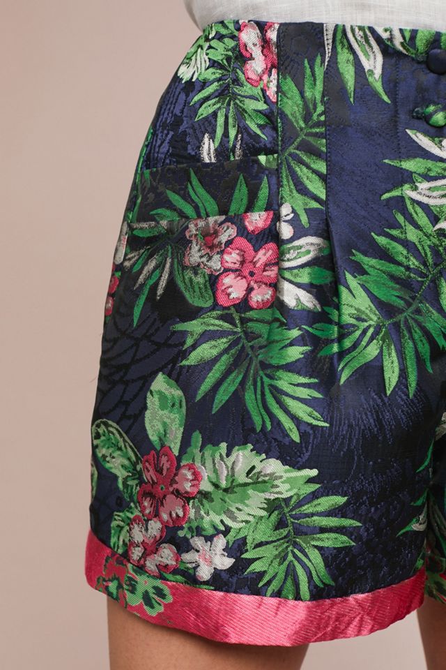 PatBO Jacquard High-Waisted Shorts #2