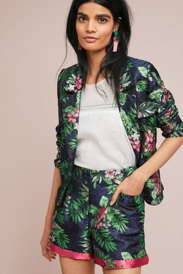 PatBO Jacquard High-Waisted Shorts #3