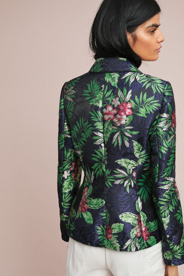 PatBO Jacquard Tropical Blazer #1