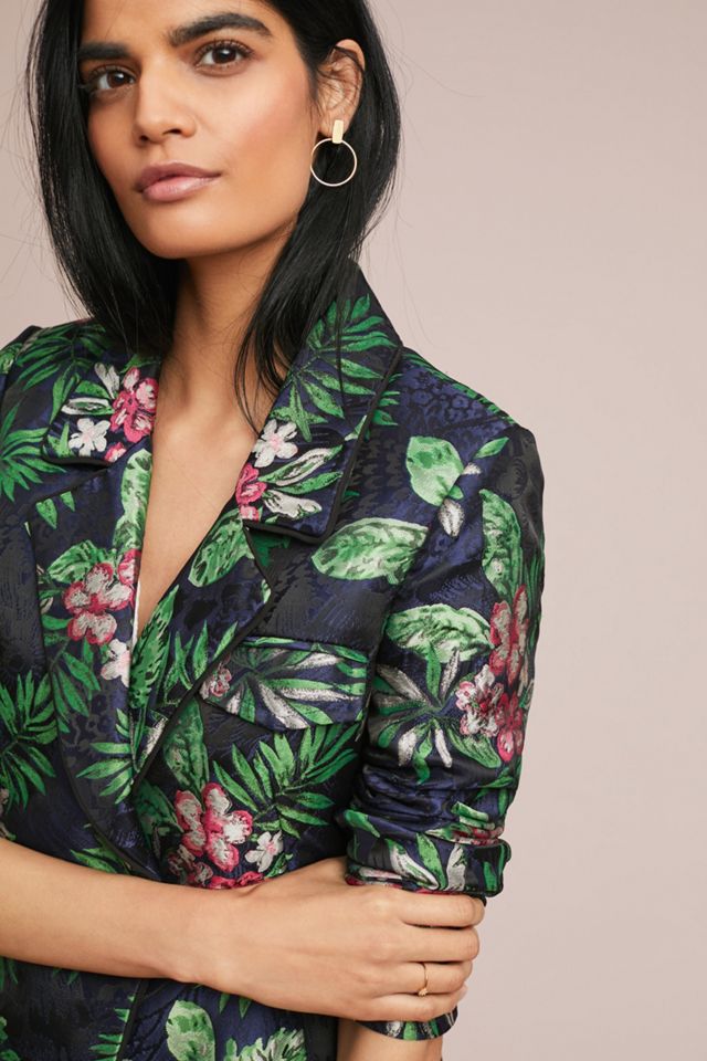 PatBO Jacquard Tropical Blazer #2