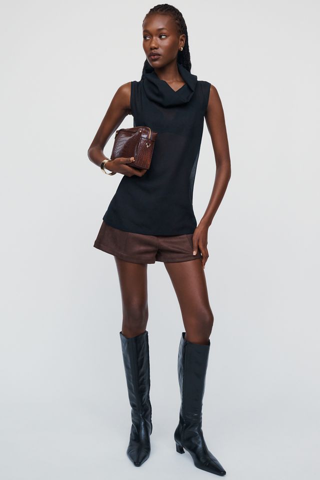 By Anthropologie Wool Blend Cowl-Neck Tank #1