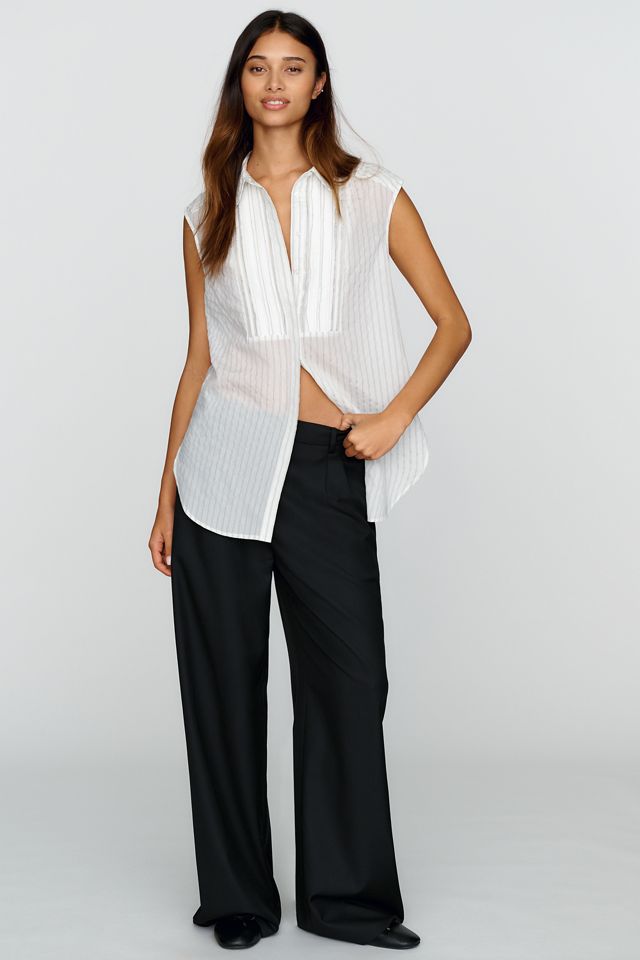 By Anthropologie Sheer Tunic Blouse #1