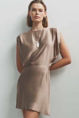 By Anthropologie Indira 100% Silk Mini Dress by Anthropologie