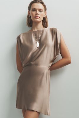 By Anthropologie Indira 100% Silk Mini Dress