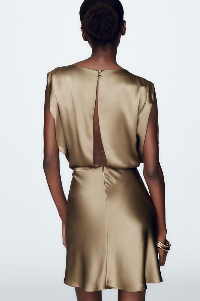 By Anthropologie 100% Silk Mini Dress #3