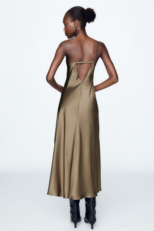 By Anthropologie 100% Silk Midi Dress #5