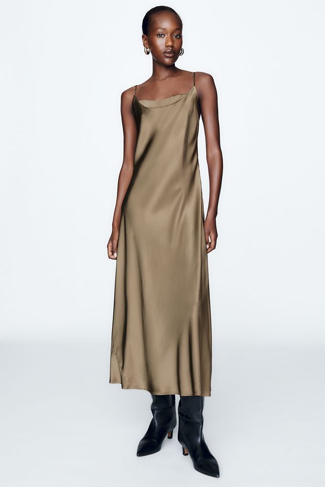 By Anthropologie 100% Silk Midi Dress #1