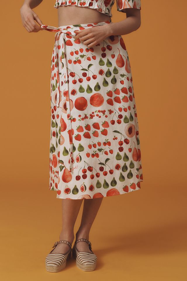 Lisa Says Gah Capri Wrap Midi Skirt | Anthropologie