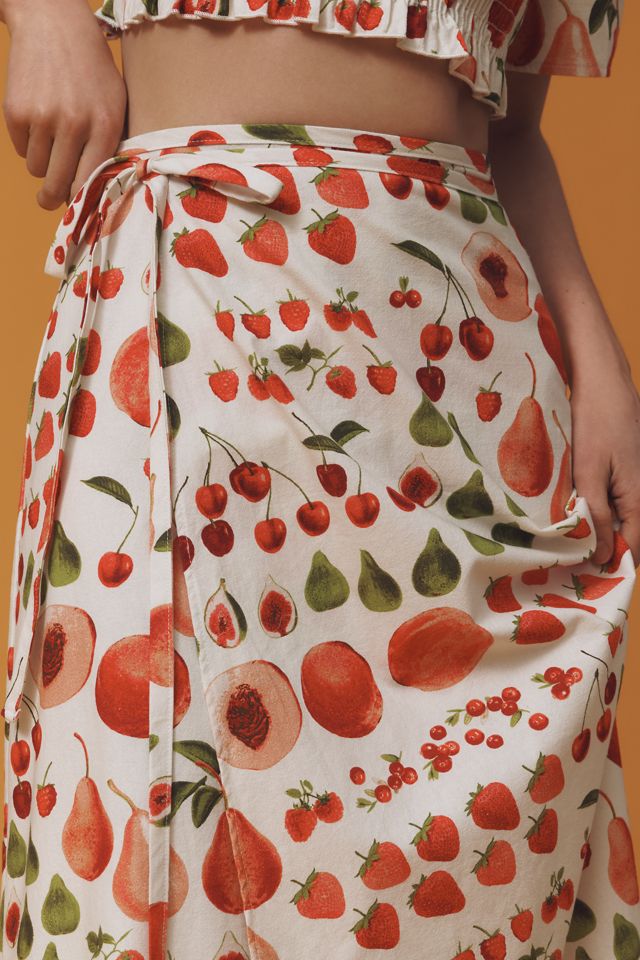 Lisa Says Gah Capri Wrap Midi Skirt | Anthropologie