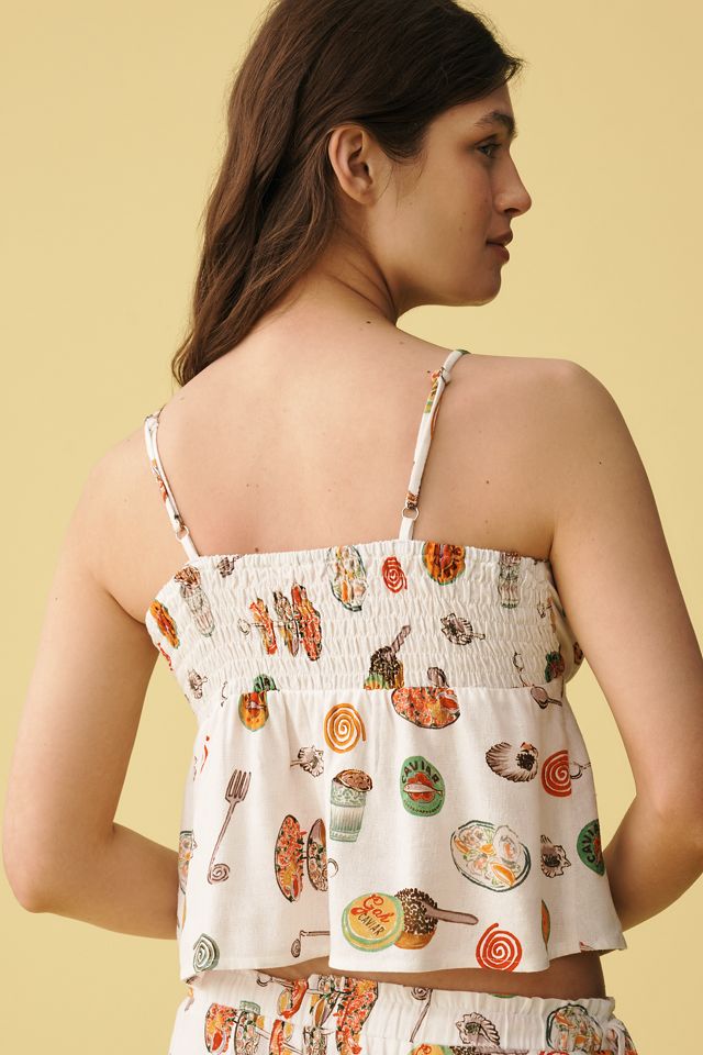 Lisa Says Gah Cleo Linen-Cotton Cami #1