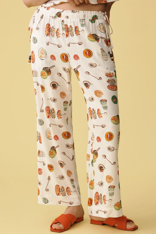 Lisa Says Gah Nora Cotton-Linen Pull-On Pants #1