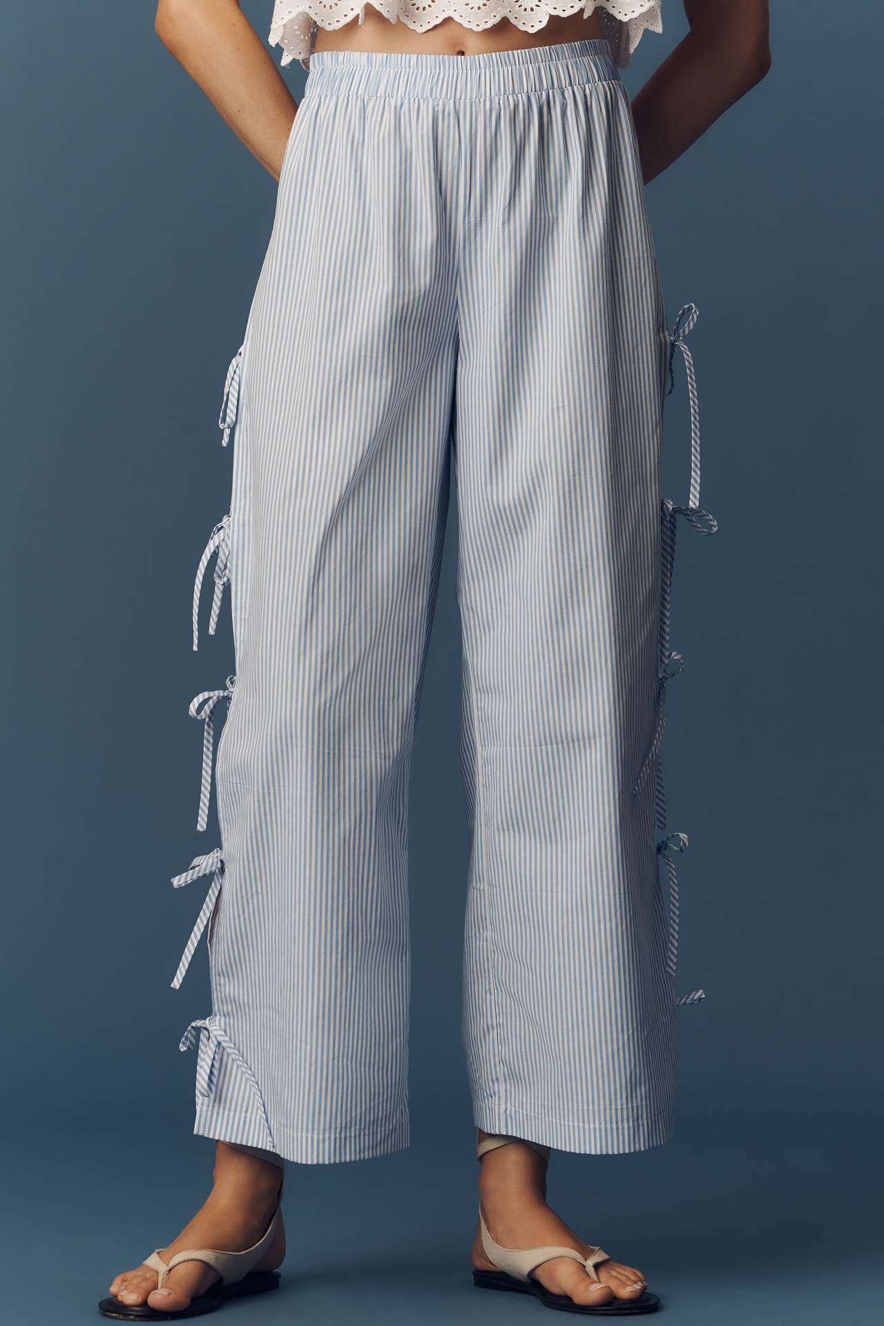 Lisa Says Gah Evelyn Cotton Tie Pants