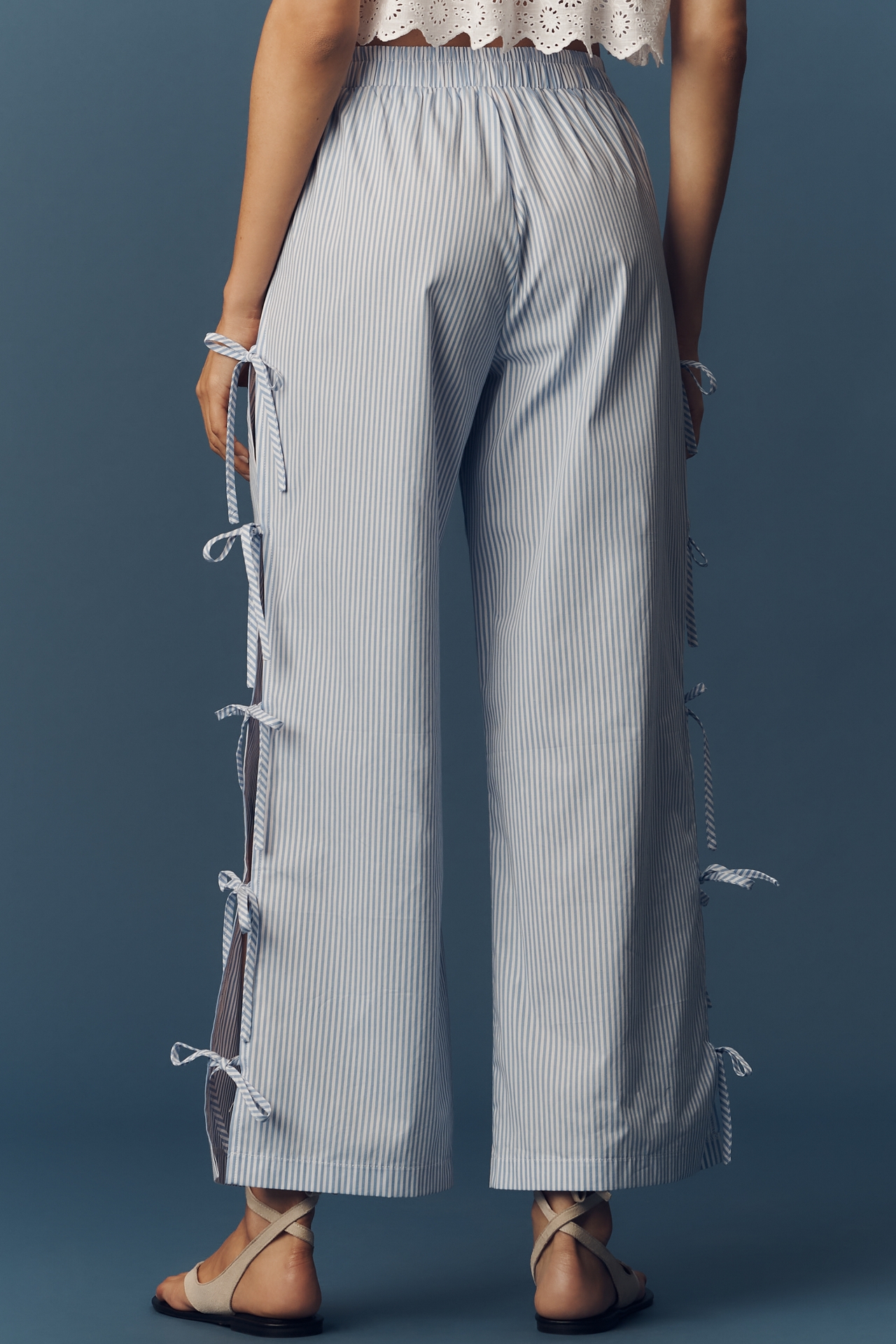 Lisa Says Gah Evelyn Cotton Tie Pants