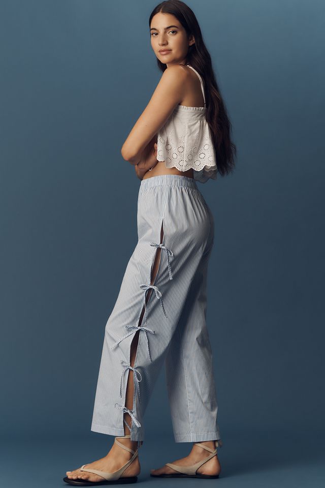 Lisa Says Gah Evelyn Cotton Tie Pants #3