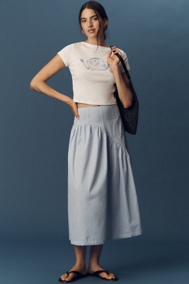 Lisa Says Gah Maeve Cotton Midi Skirt
