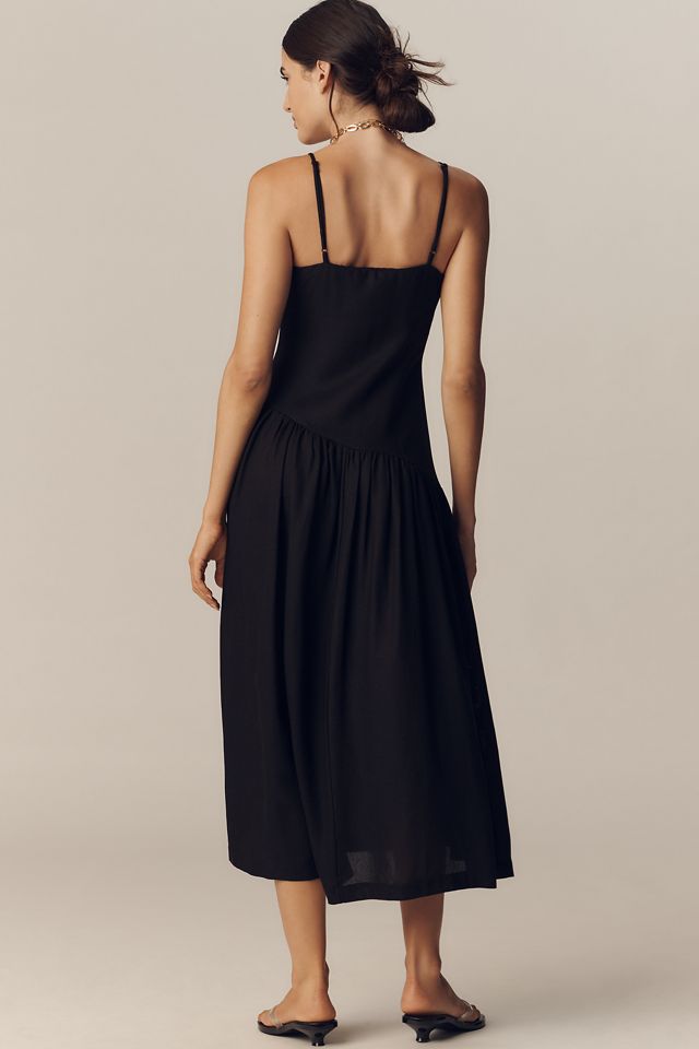 Lisa Says Gah Meg Sleeveless Drop-Waist Midi Dress