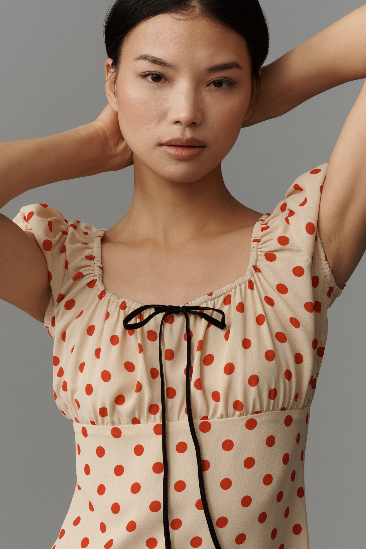 Lisa Says Gah Suzy Puff-Sleeve Mini Dress