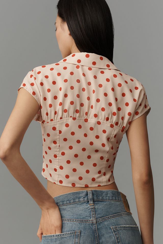 Lisa Says Gah Joanie Polka Dot Blouse #1