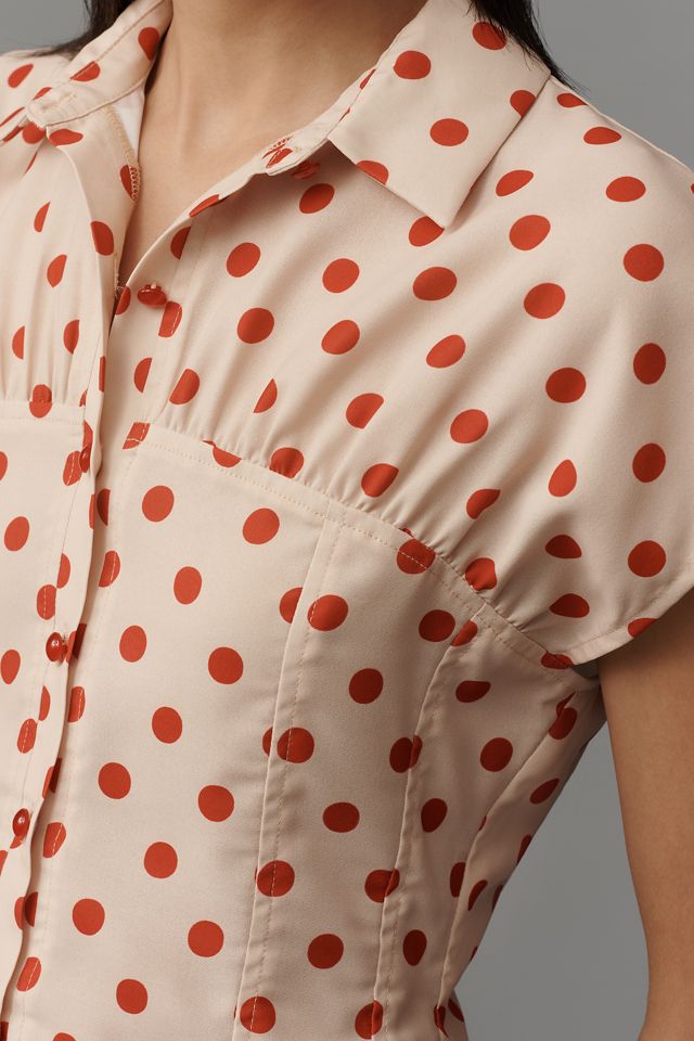 Lisa Says Gah Joanie Polka Dot Blouse #3