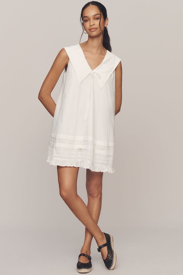 Lisa Says Gah Jenny Cotton V-Neck Mini Dress #2
