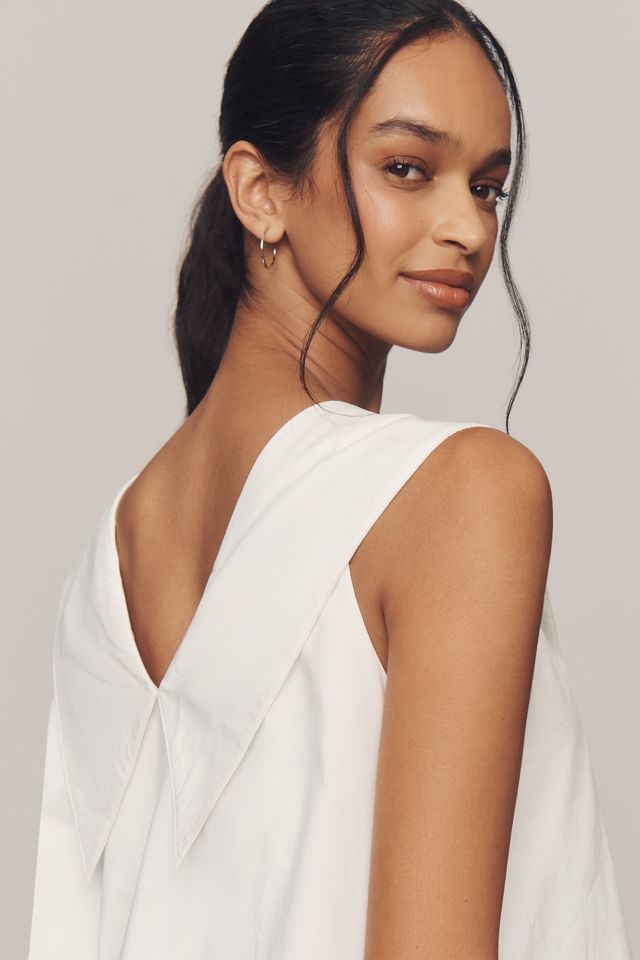 Lisa Says Gah Jenny Cotton V-Neck Mini Dress #3