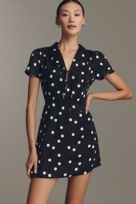 Lisa Says Gah Alexa Short-Sleeve Mini Shirt Dress