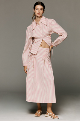 Lisa Says Gah Islington Cotton Midi Skirt | Anthropologie