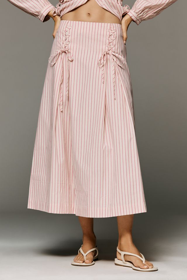 Lisa Says Gah Islington Cotton Midi Skirt | Anthropologie