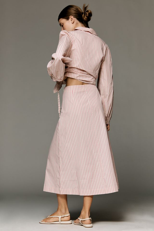 Lisa Says Gah Islington Cotton Midi Skirt | Anthropologie