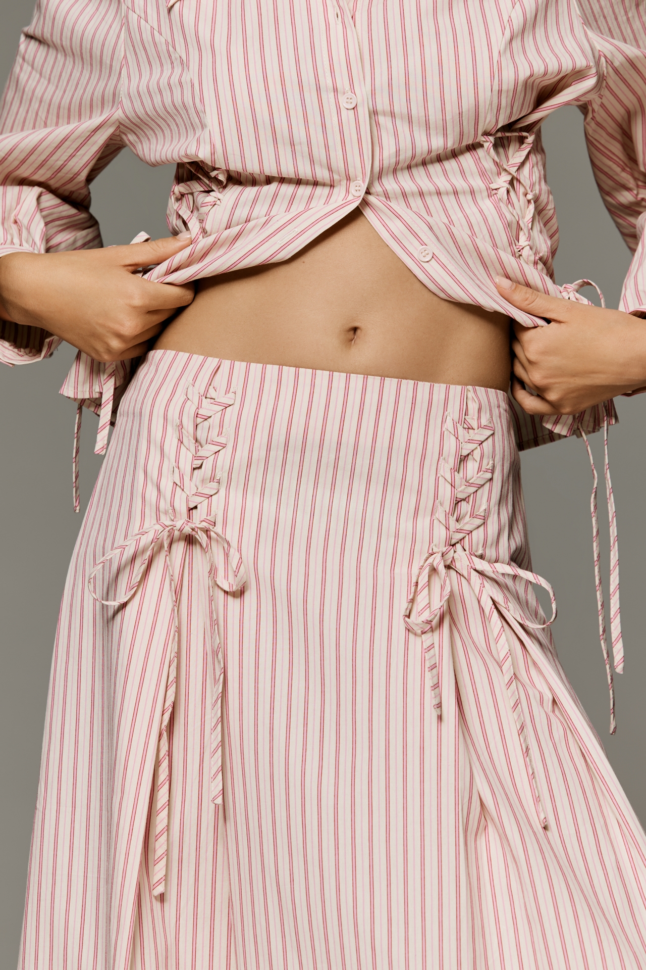 Lisa Says Gah Islington Cotton Midi Skirt