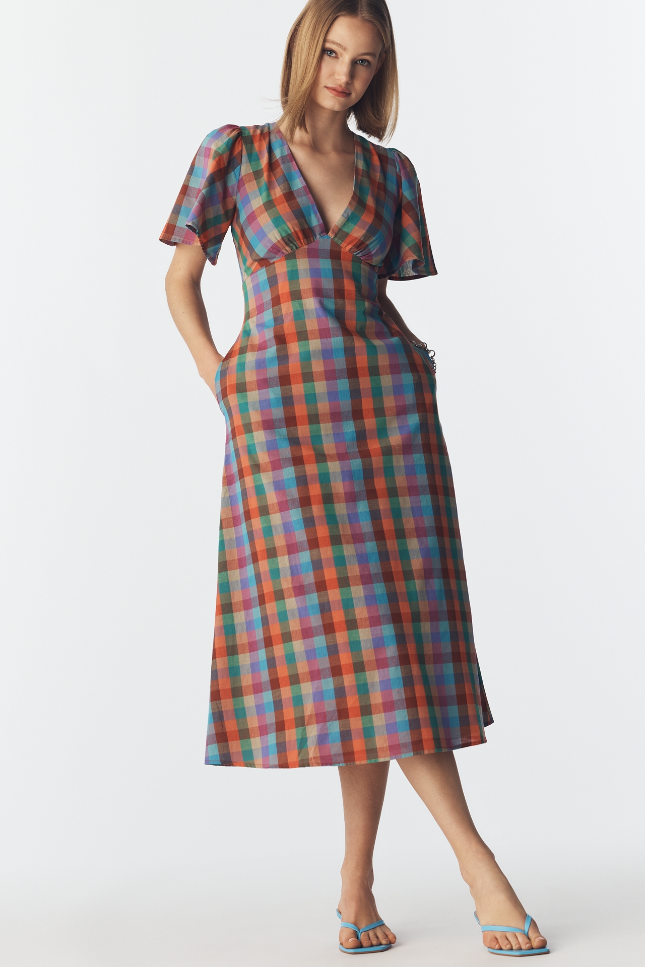 Lisa Says Gah Grace V-Neck Short-Sleeve Dress