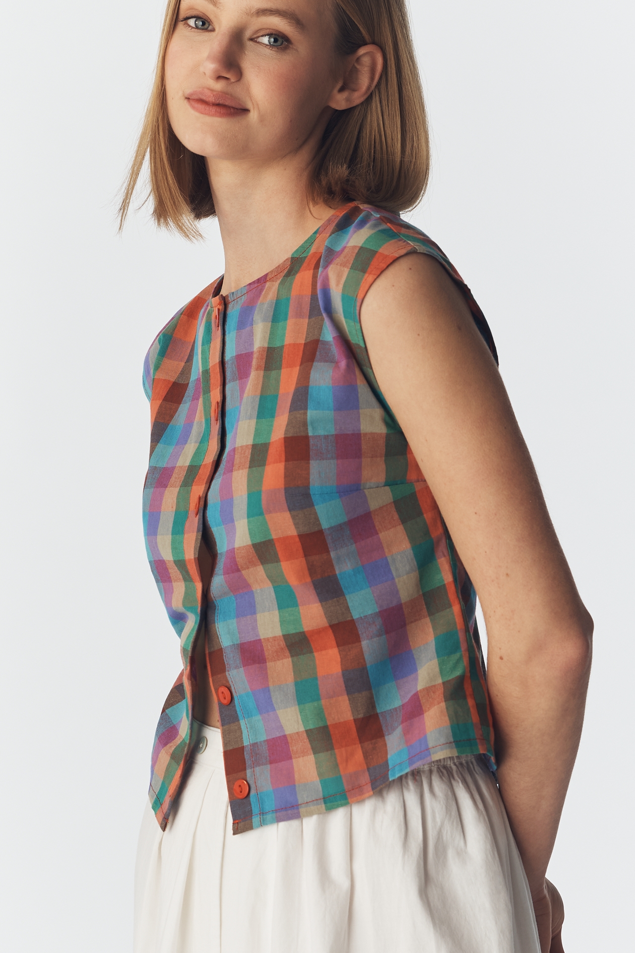 Lisa Says Gah Madeline Button-Front Top