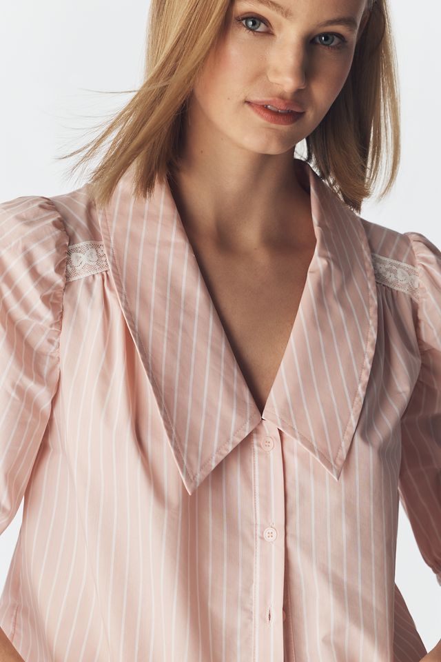 Lisa Says Gah Sam Collared Buttondown Top #2